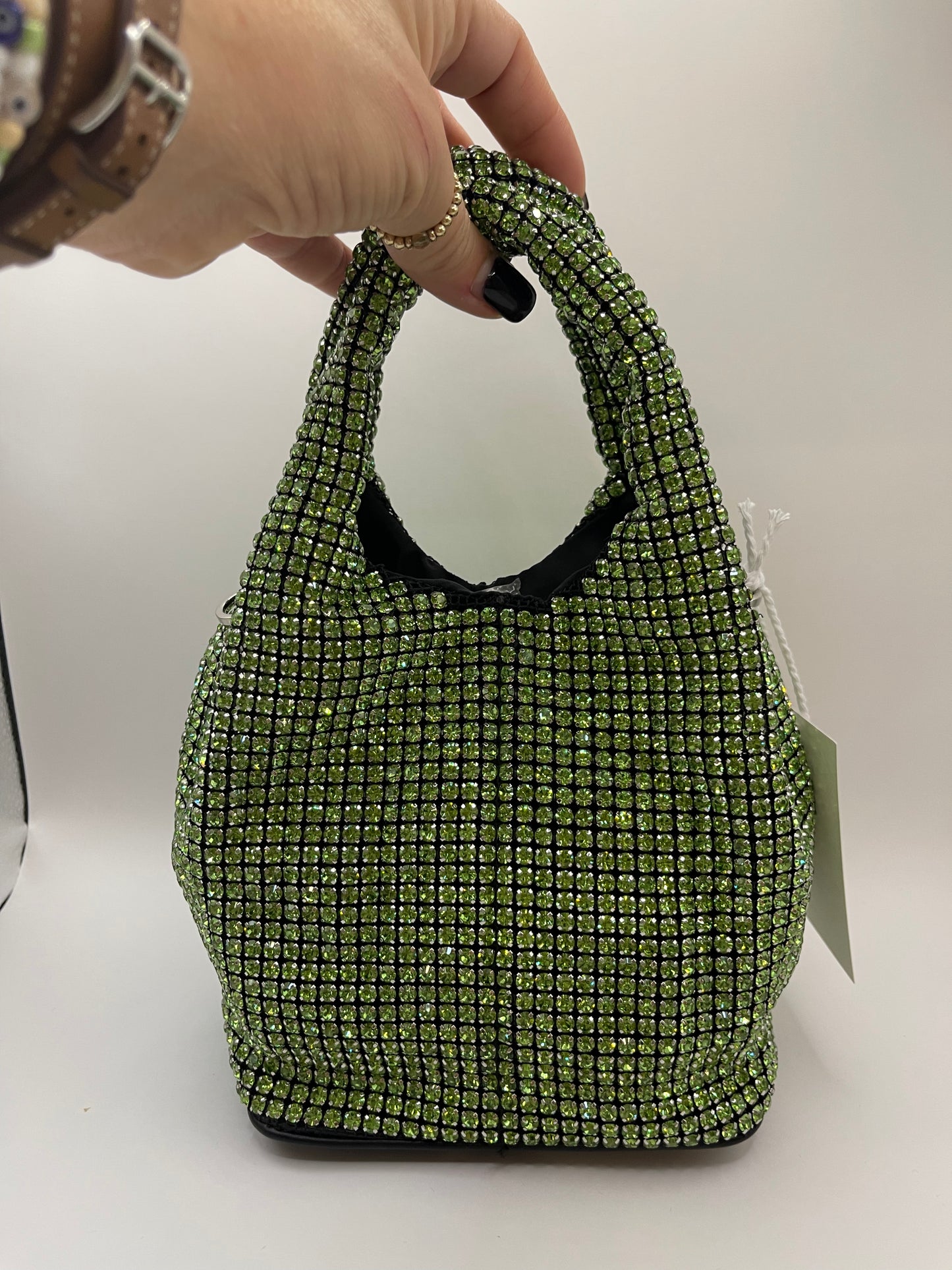Green Blingy Bag