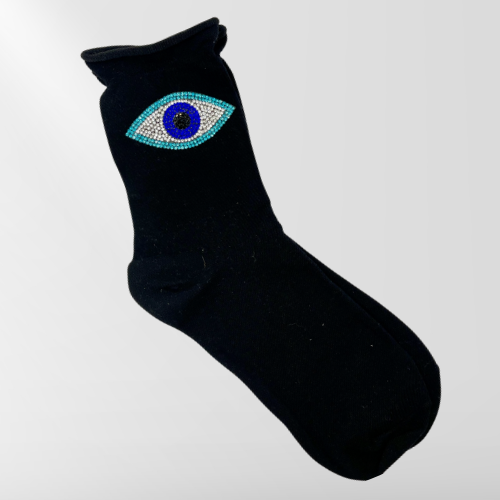Crystal Evil Eye Socks