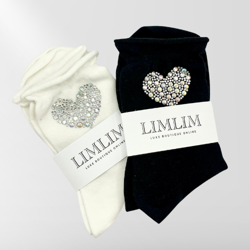 Crystal Heart Socks