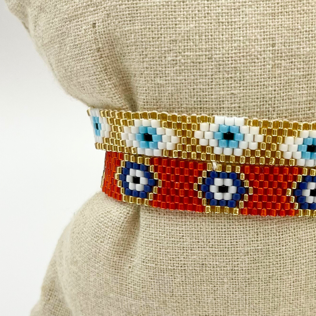 Evil Eye Beaded String Bracelets