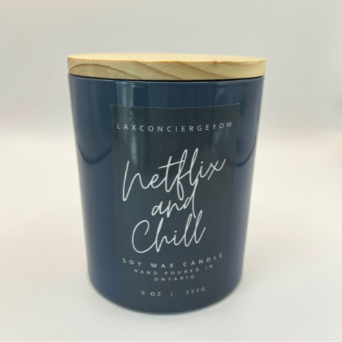 Wooden Lid Candle Various Options - Black Vessel (Cedar & Tobacco)