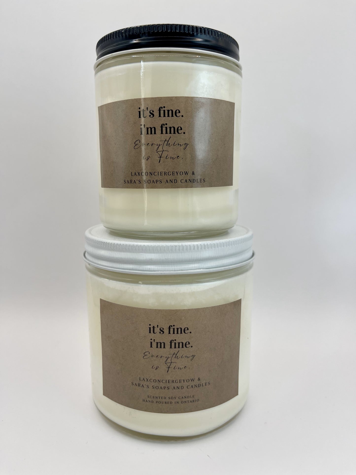 Everything Is Fine Single Wick Soy Candle