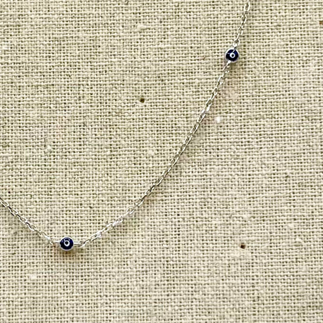 Evil Eye Sterling Silver Necklace