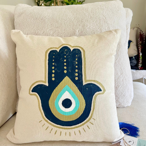 Hamsa Hand Pillow