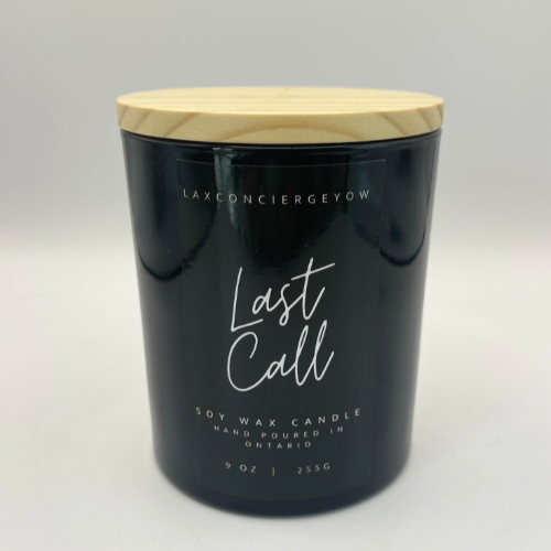 Wooden Lid Candle Various Options - Black Vessel  (Cedar & Tobacco)