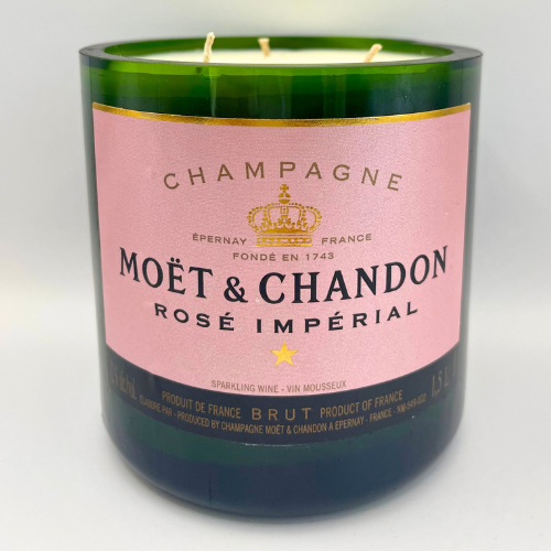 Moet & Chandon Rose Imperial Champagne Three Wick Soy Candle