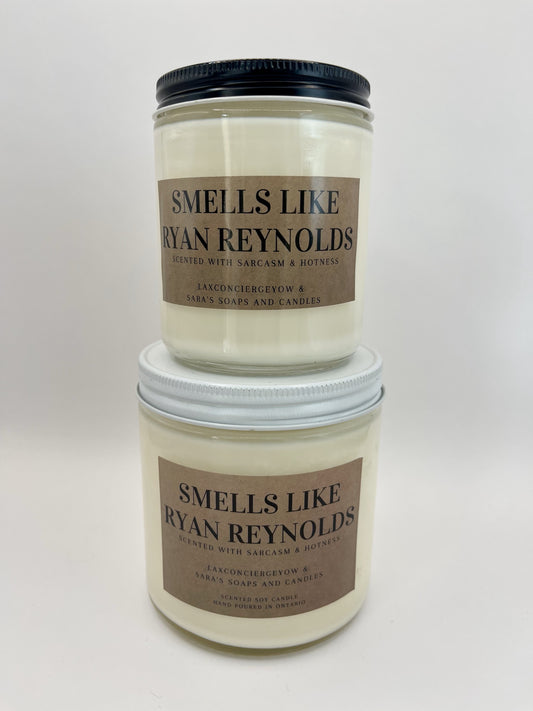 Smells Like Ryan Reynolds Single Wick Soy Candle