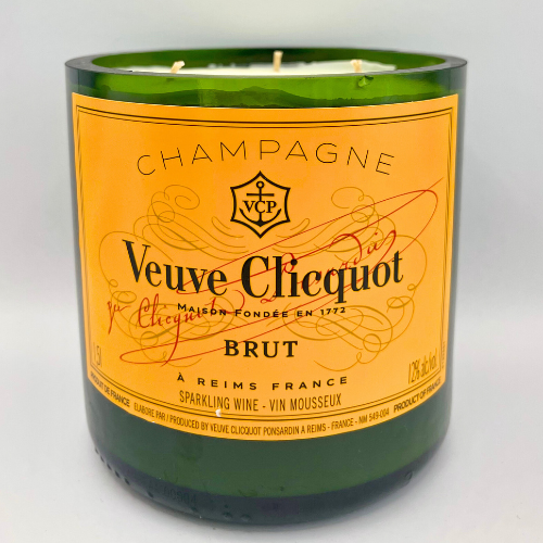 Brut Veuve Clicquot Champagne Three Wick Soy Candle